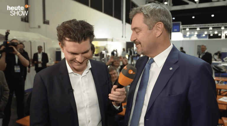 Politiker*innen im Interview: CSU-Politiker Markus Söder im Interview mit Lutz Van der Horst