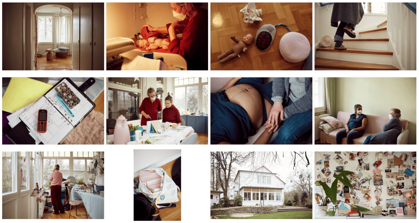 Ein Raster mit der finalen Sequenz der Fotostrecke.